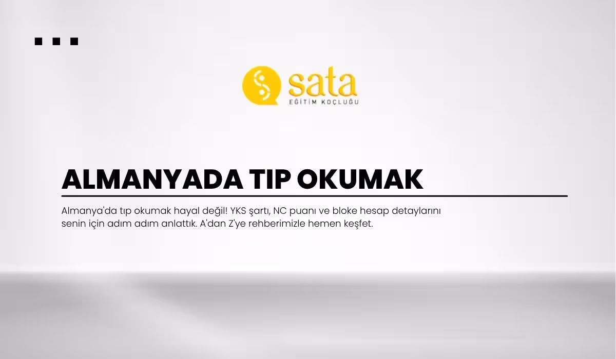 Almanyada Tıp Okumak