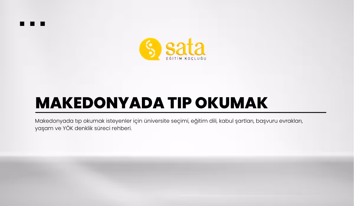 Makedonyada Tıp Okumak