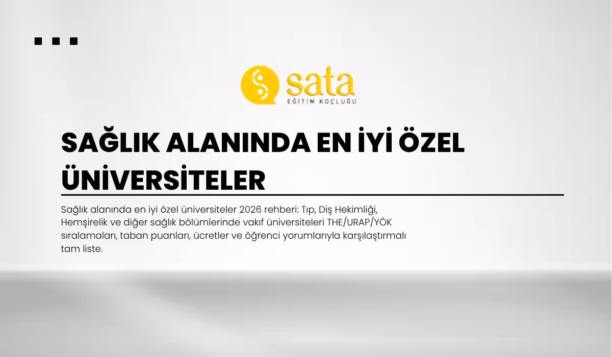 Sağlık Alanında En İyi Özel Üniversiteler