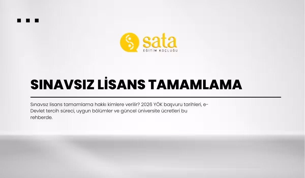 Sınavsız Lisans Tamamlama