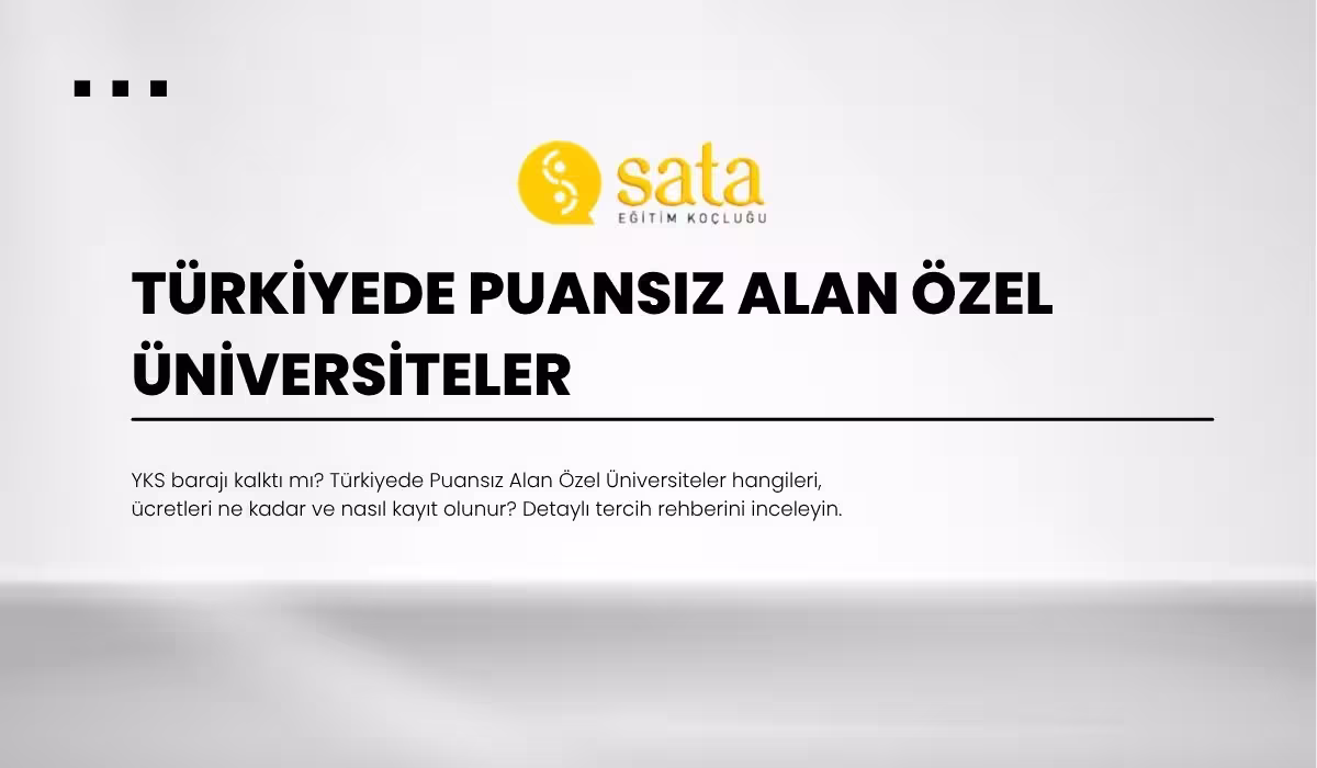 Türkiyede Puansız Alan Özel Üniversiteler kapak görseli Türkiyede Puansız Alan Özel Üniversiteler görseli